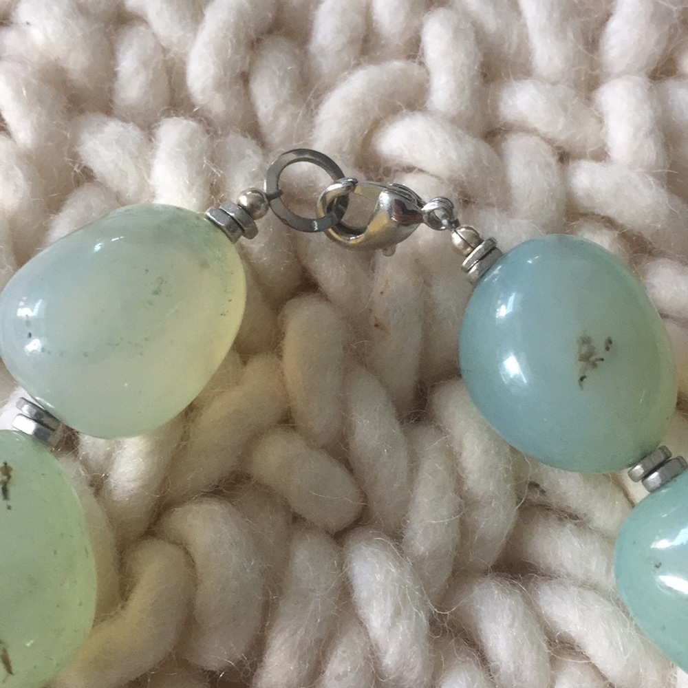 Beaded Buddha & Chalcedony Statement Necklace - image 3